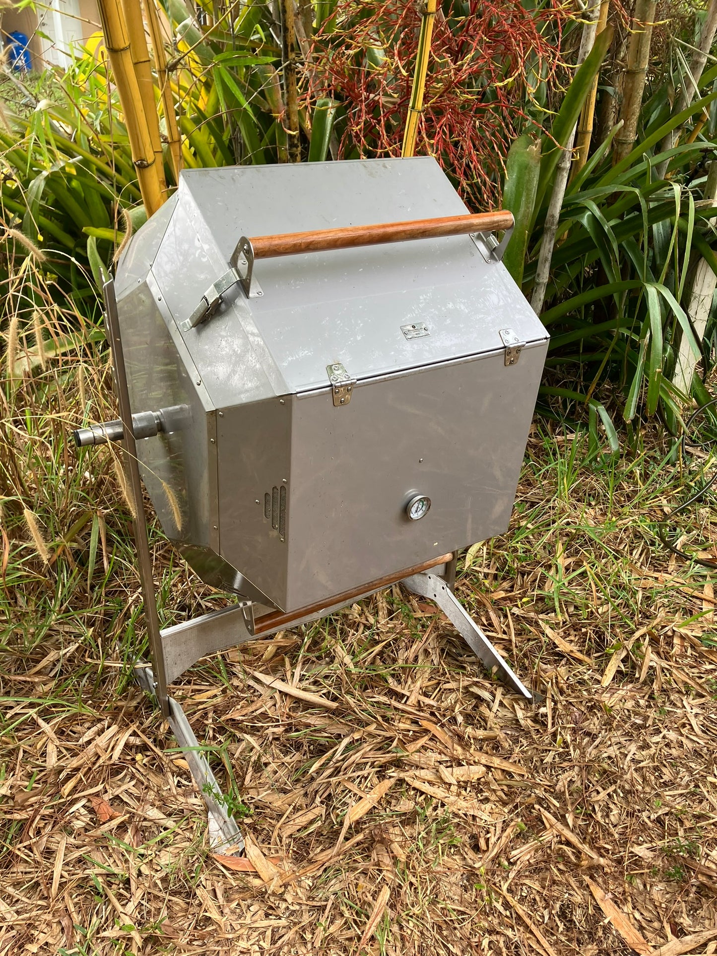 Stainless Steel 80 Gallon Single Drum Compost Tumbler