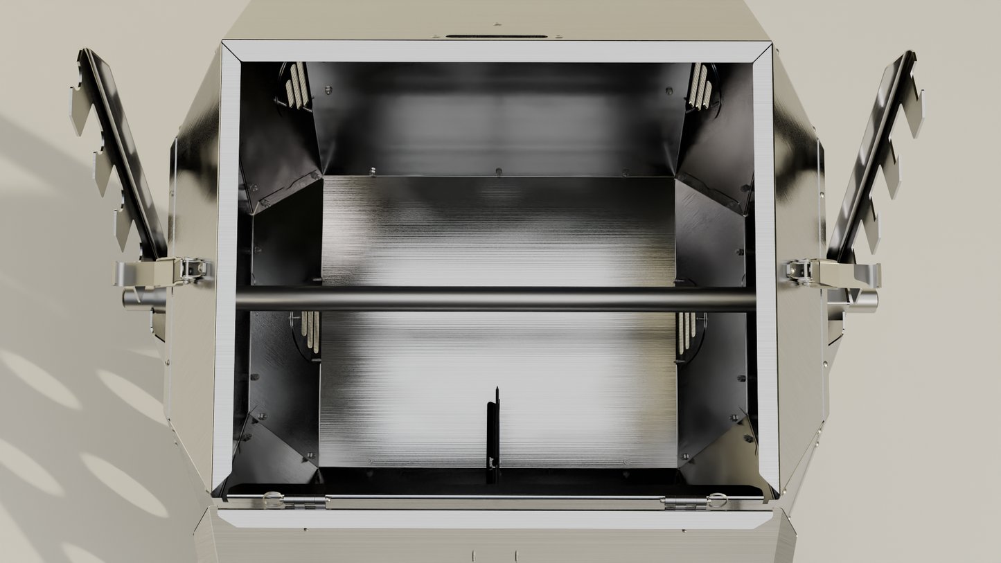 Stainless Steel 80 Gallon Single Drum Compost Tumbler